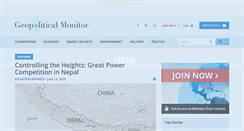 Desktop Screenshot of geopoliticalmonitor.com